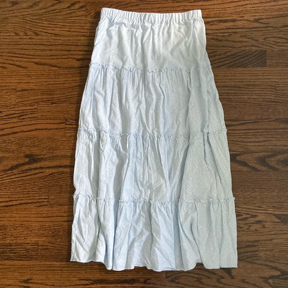 Brandy Melville Maxi Skirt - Blue & White Floral